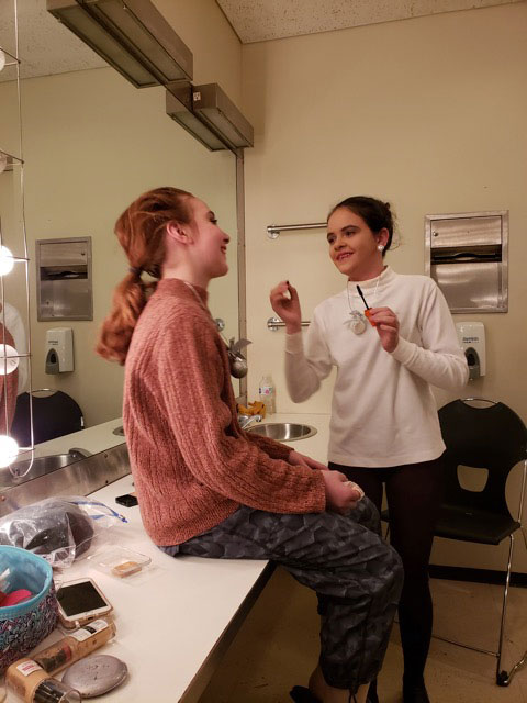 Backstage refresher at The Empire State Theatre.